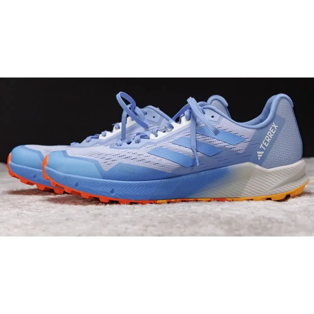 Adidas Terrex Agravic Flow 2 Low Blue Dawn Impact Orange Running Shoes Mens 11